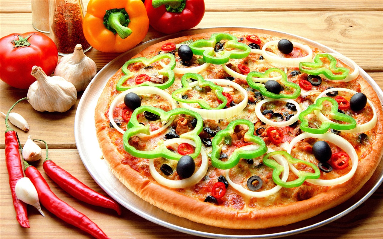Fond d'écran Alimentation Pizza (3) #1 - 1280x800