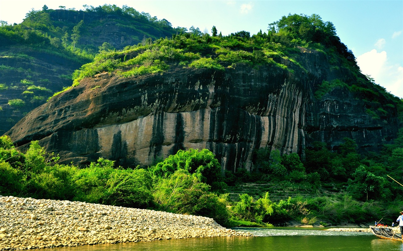 Wuyi jiuqu scenery (photo Works of change) #9 - 1280x800
