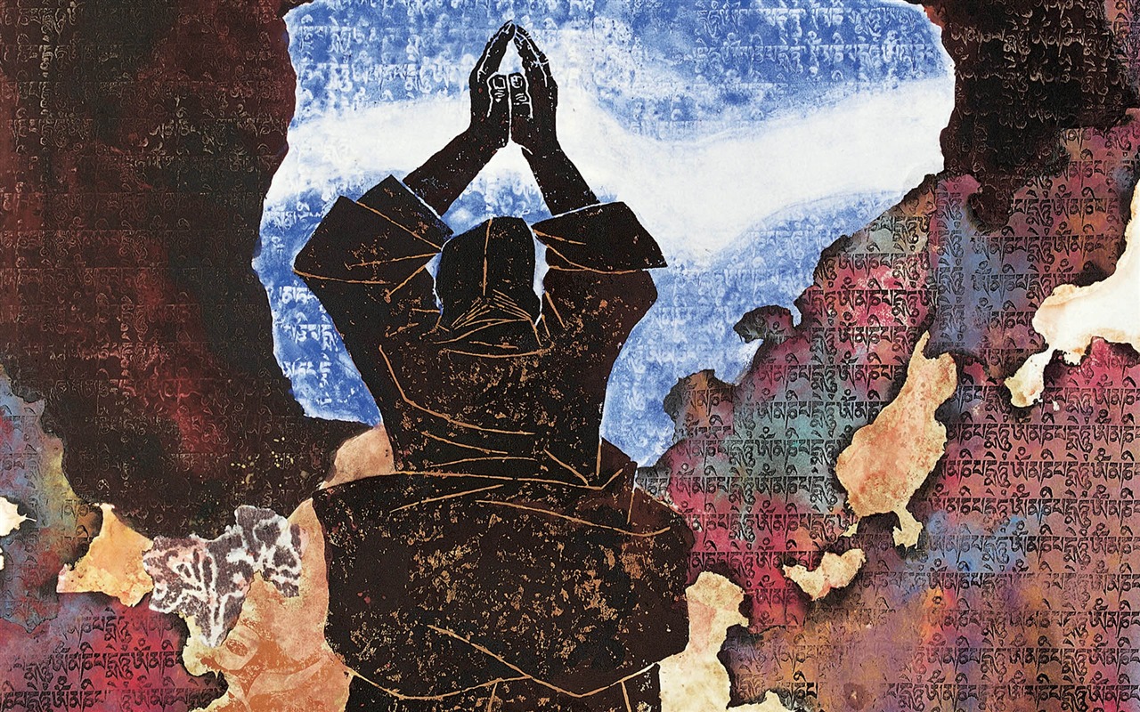 藏族祥巴版畫 壁紙(一) #13 - 1280x800