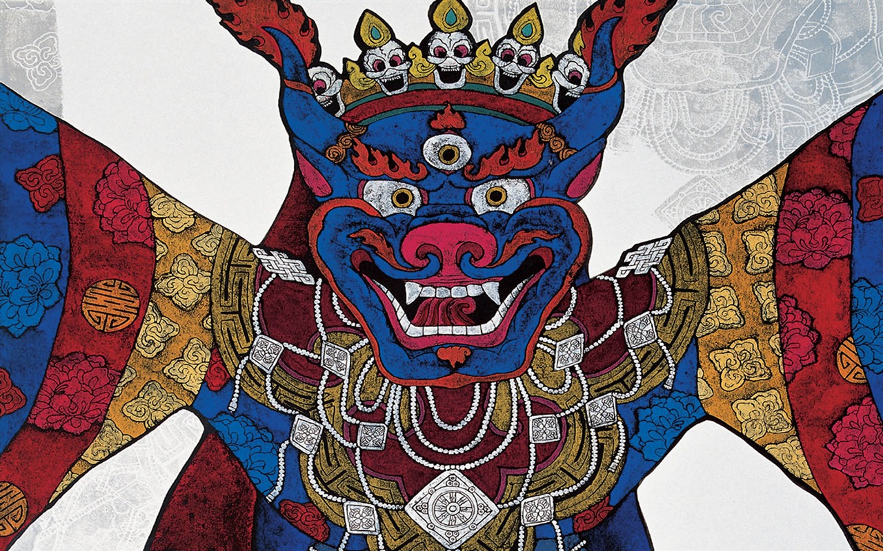 藏族祥巴版画 壁纸(一)14 - 1280x800