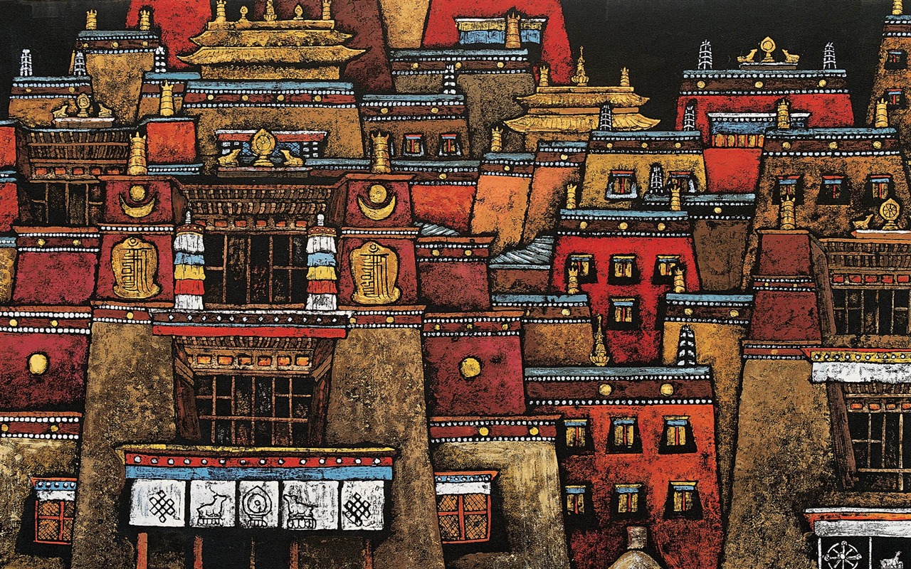 Cheung Pakistan fond d'écran d'impression du Tibet (1) #18 - 1280x800