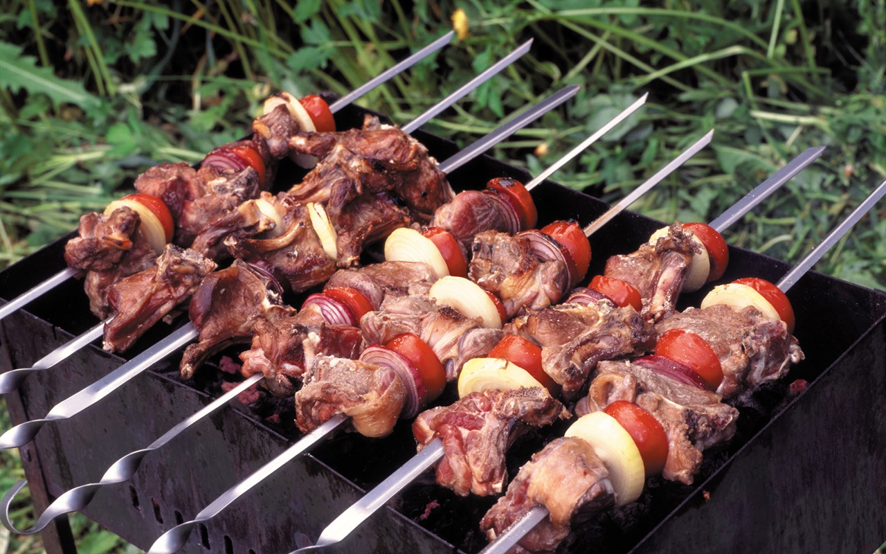 Delicious barbecue wallpaper (4) #13 - 1280x800