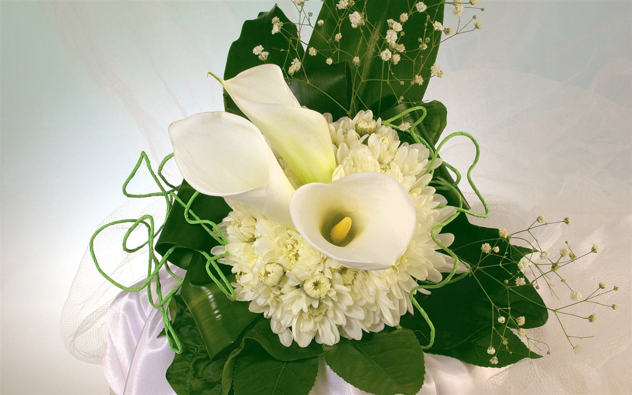 Svatby a květiny tapety (1) #9 - 1280x800