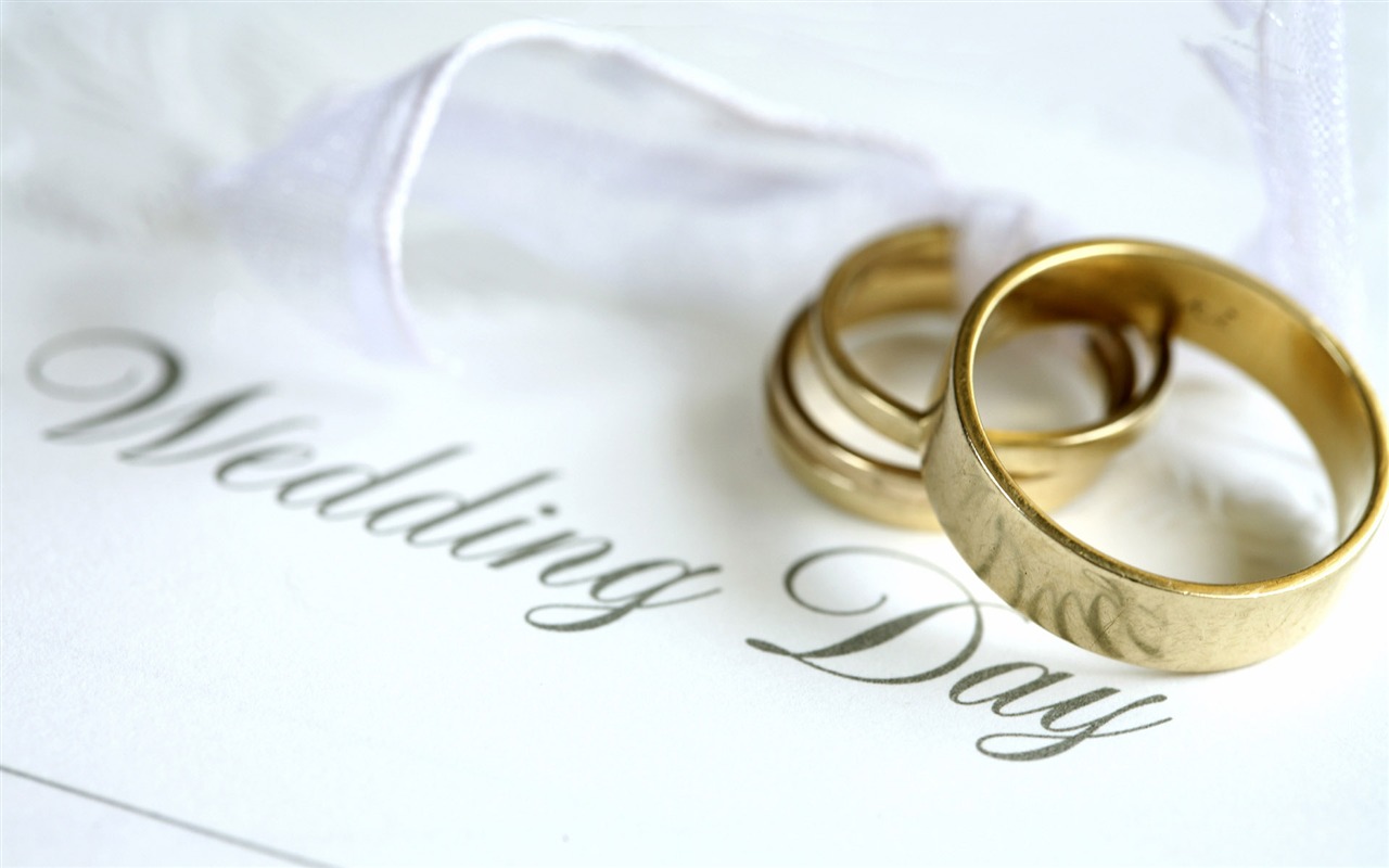 Svatby a svatební prsten tapety (1) #15 - 1280x800