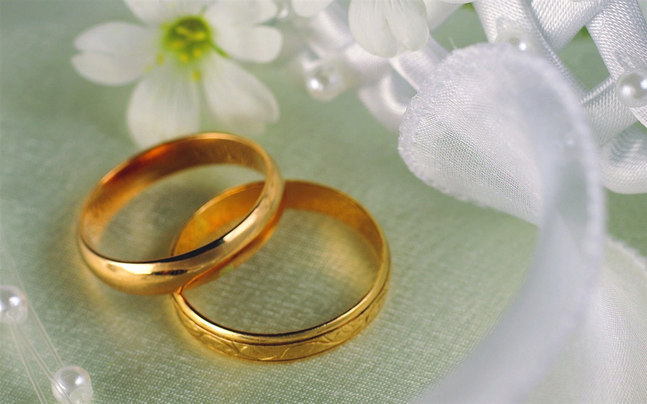 Свадьбы и свадебные кольца обои (1) #16 - 1280x800