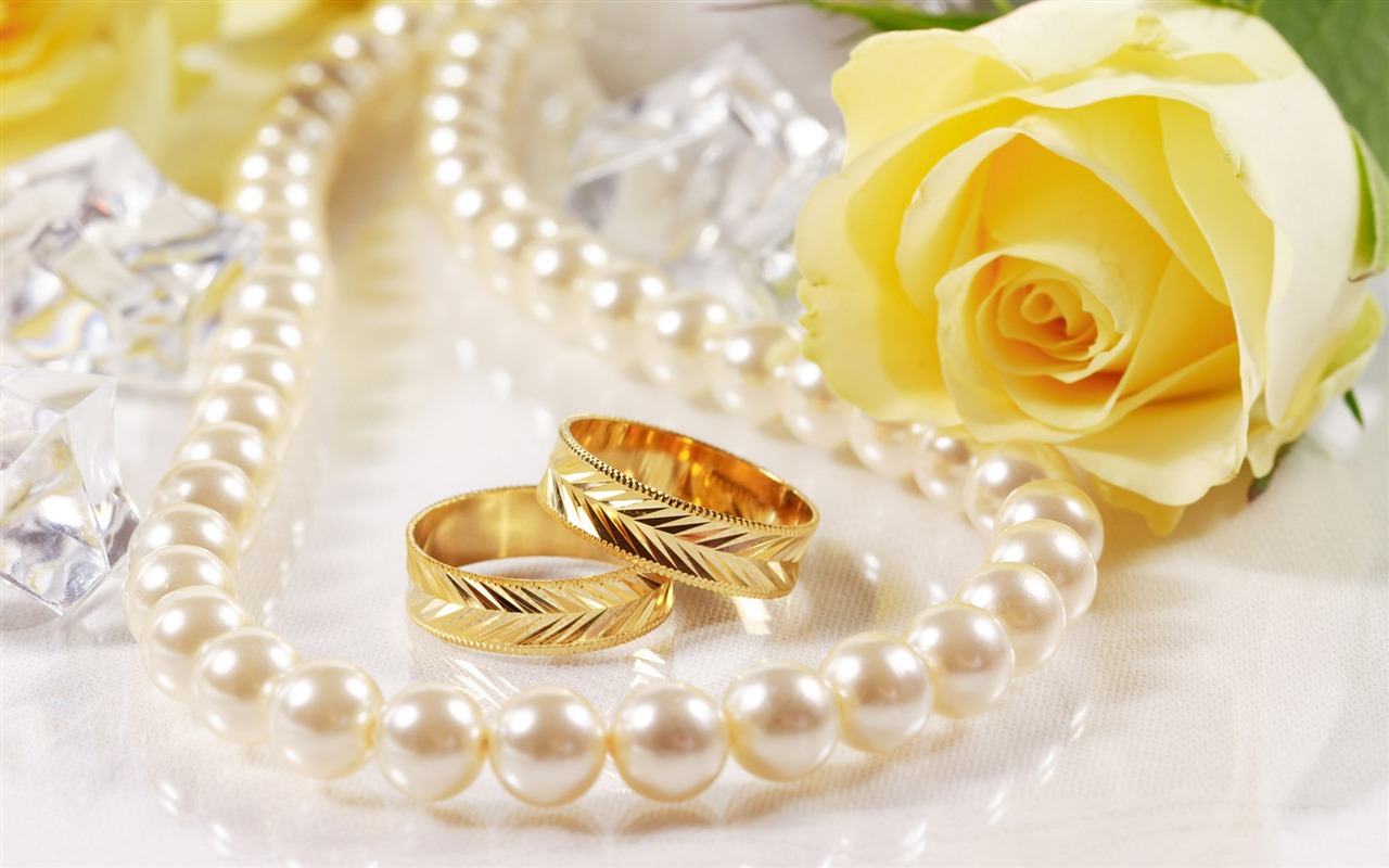 Свадьбы и свадебные кольца обои (2) #1 - 1280x800