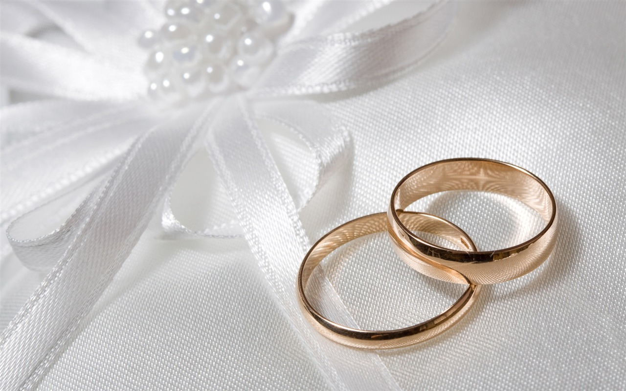 Свадьбы и свадебные кольца обои (2) #14 - 1280x800