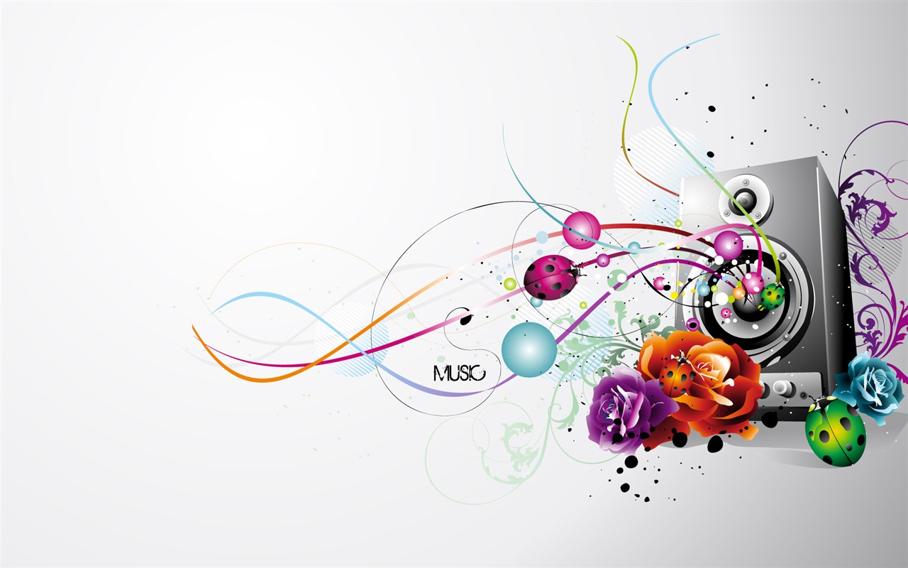 Vector musikalische Thema Wallpaper (1) #14 - 1280x800