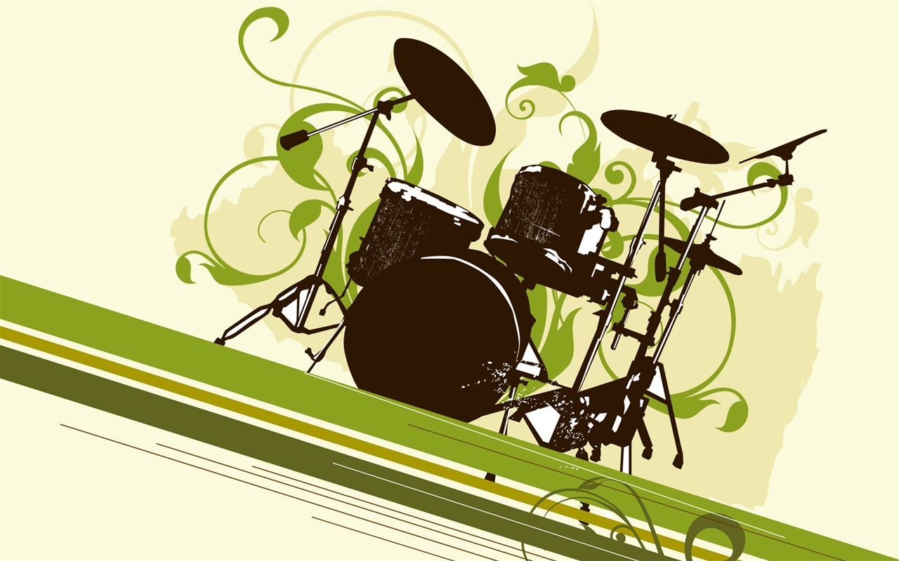 Vector musikalische Thema Wallpaper (2) #10 - 1280x800