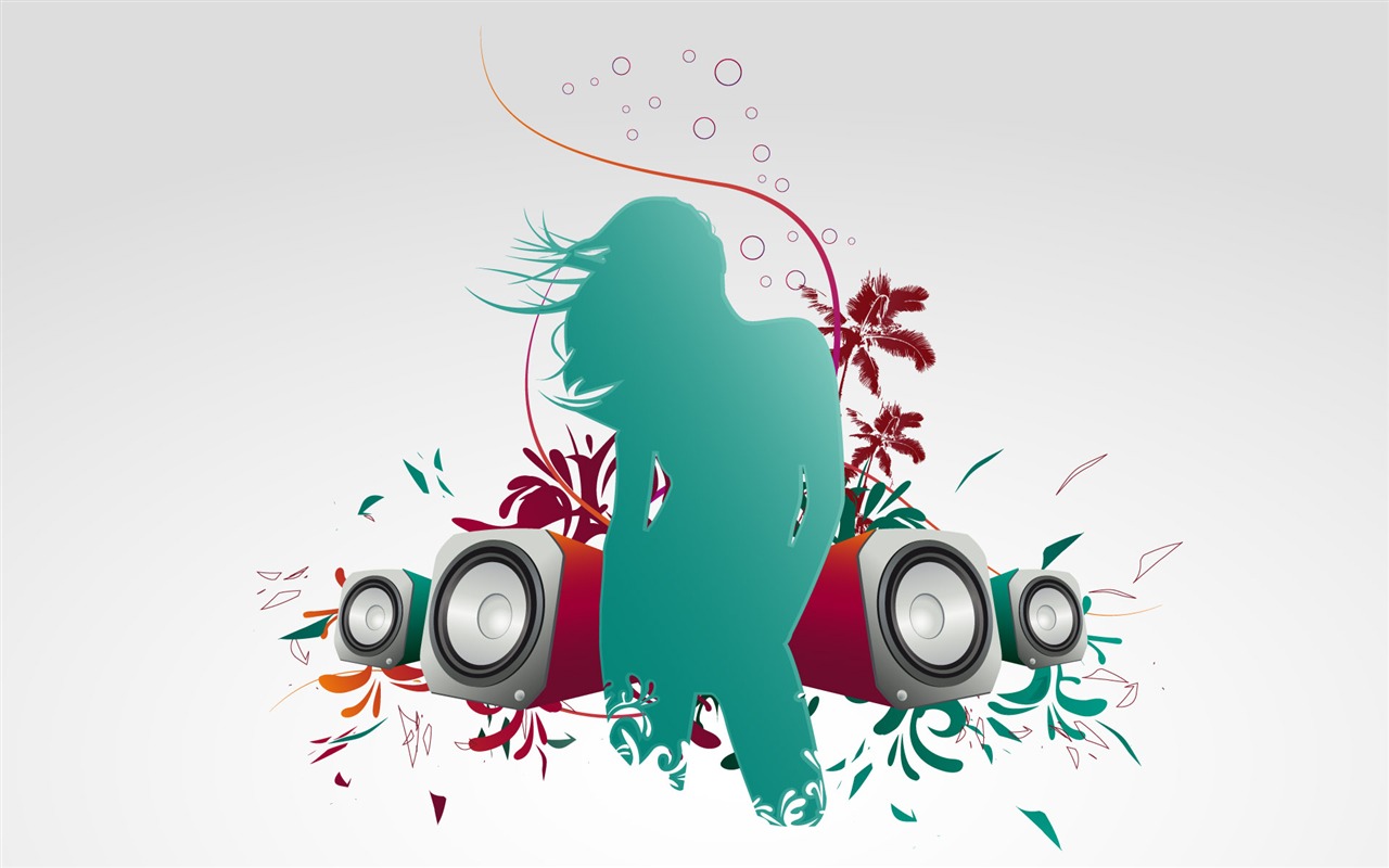 Vector musical theme wallpapers (3) #11 - 1280x800