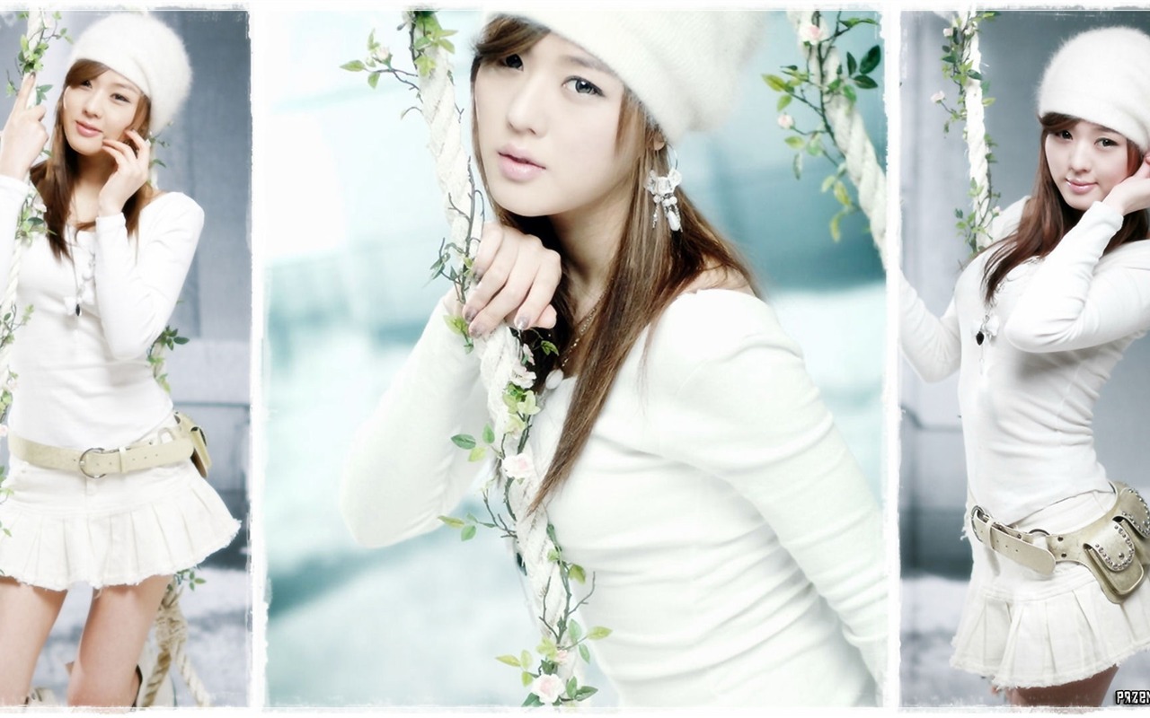 Korejský autosalonu model Hwang Mi Hee Song & Jina #12 - 1280x800