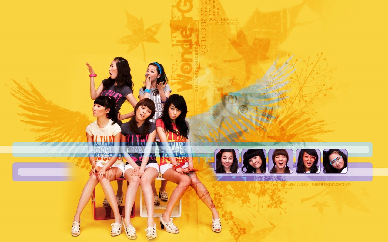 Wonder Girls Korejština krásu portfolio #6 - 1280x800