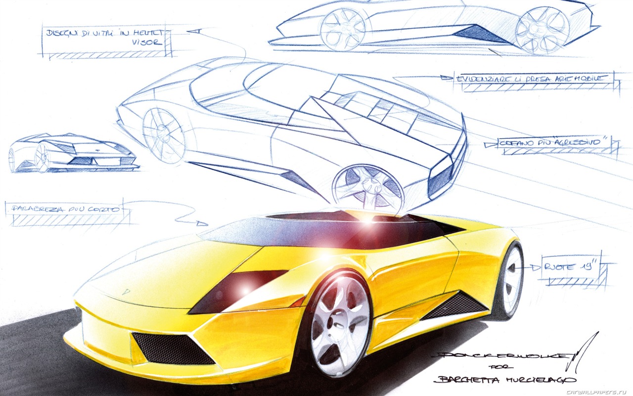 Lamborghini Murcielago Roadster - 2004 fonds d'écran HD #43 - 1280x800