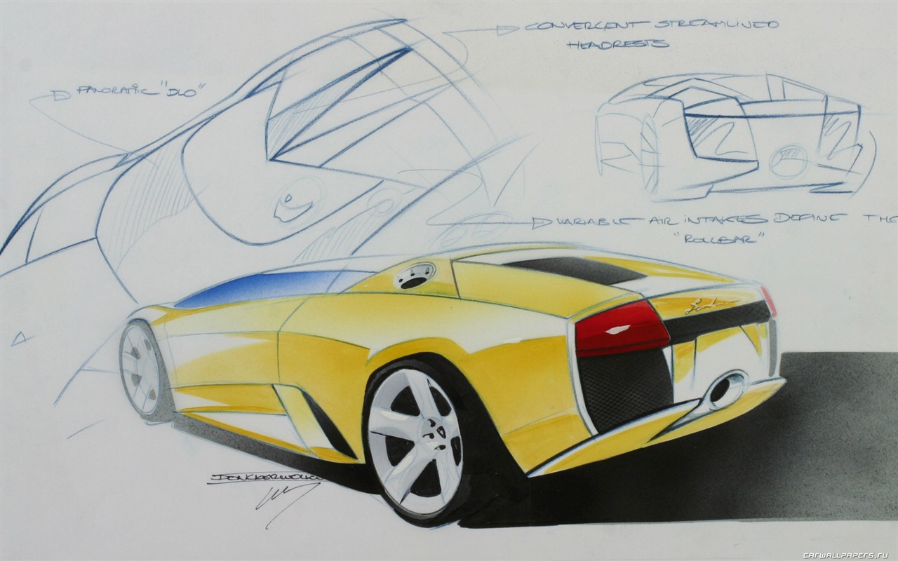 Lamborghini Murcielago Roadster - 2004 fonds d'écran HD #44 - 1280x800