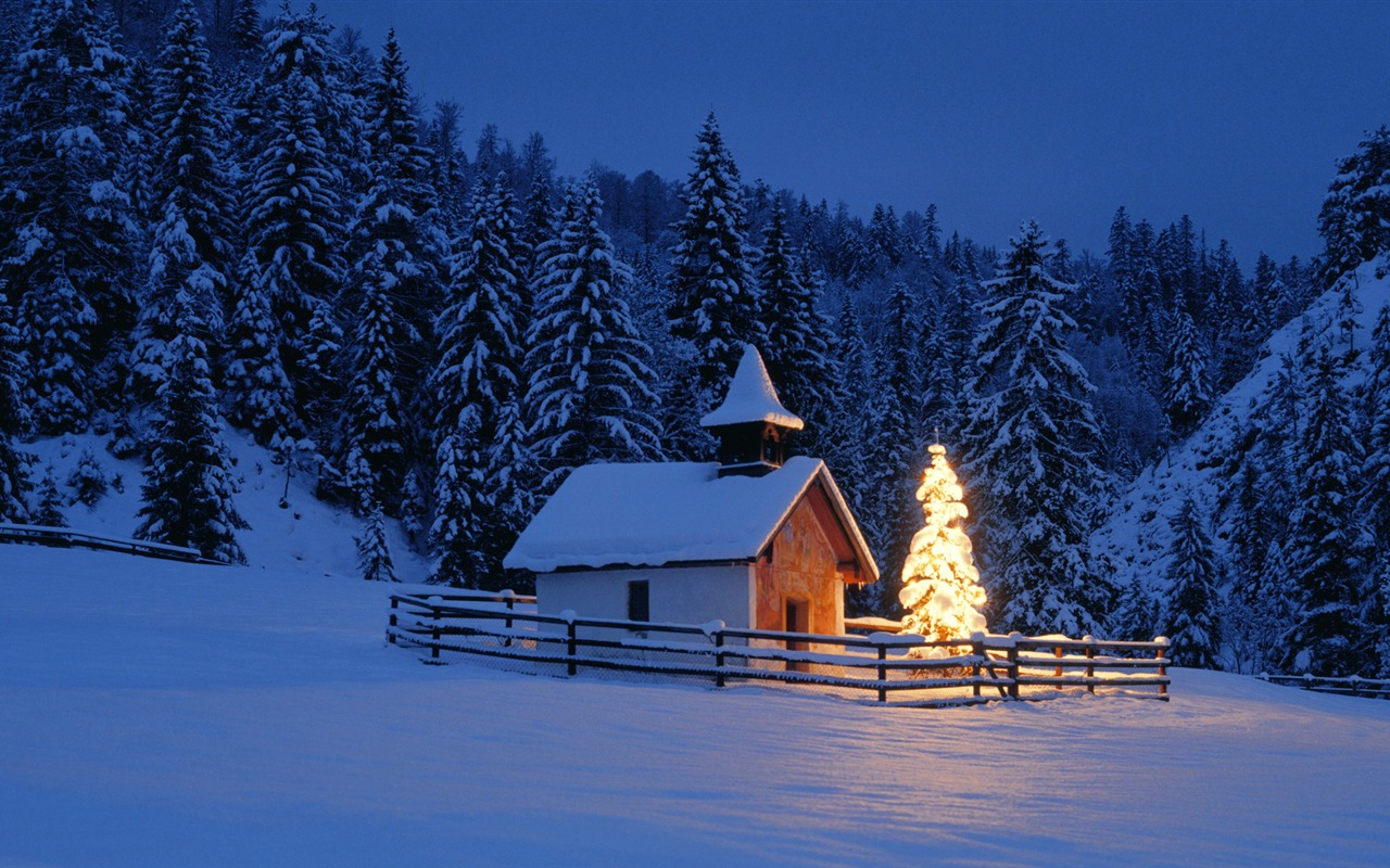 Fond d'écran panoramique de neige (4) #13 - 1280x800