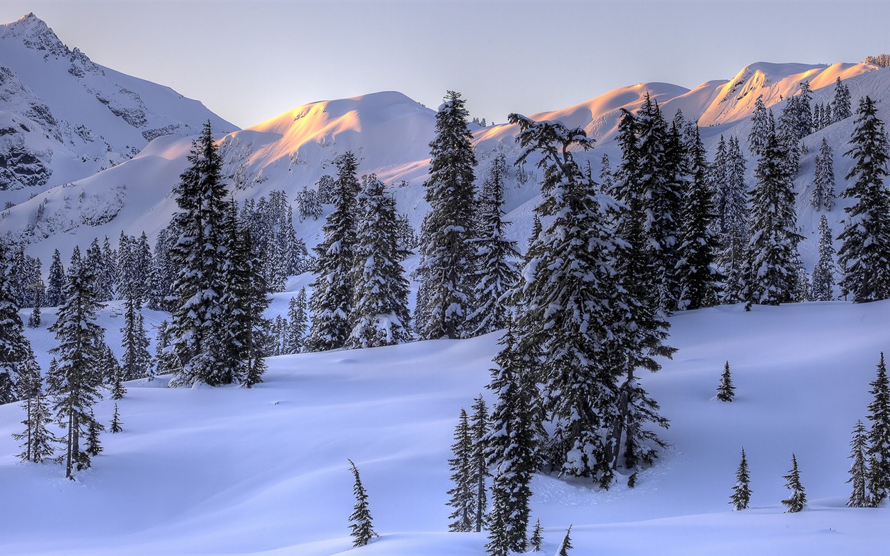 Fond d'écran panoramique de neige (4) #14 - 1280x800
