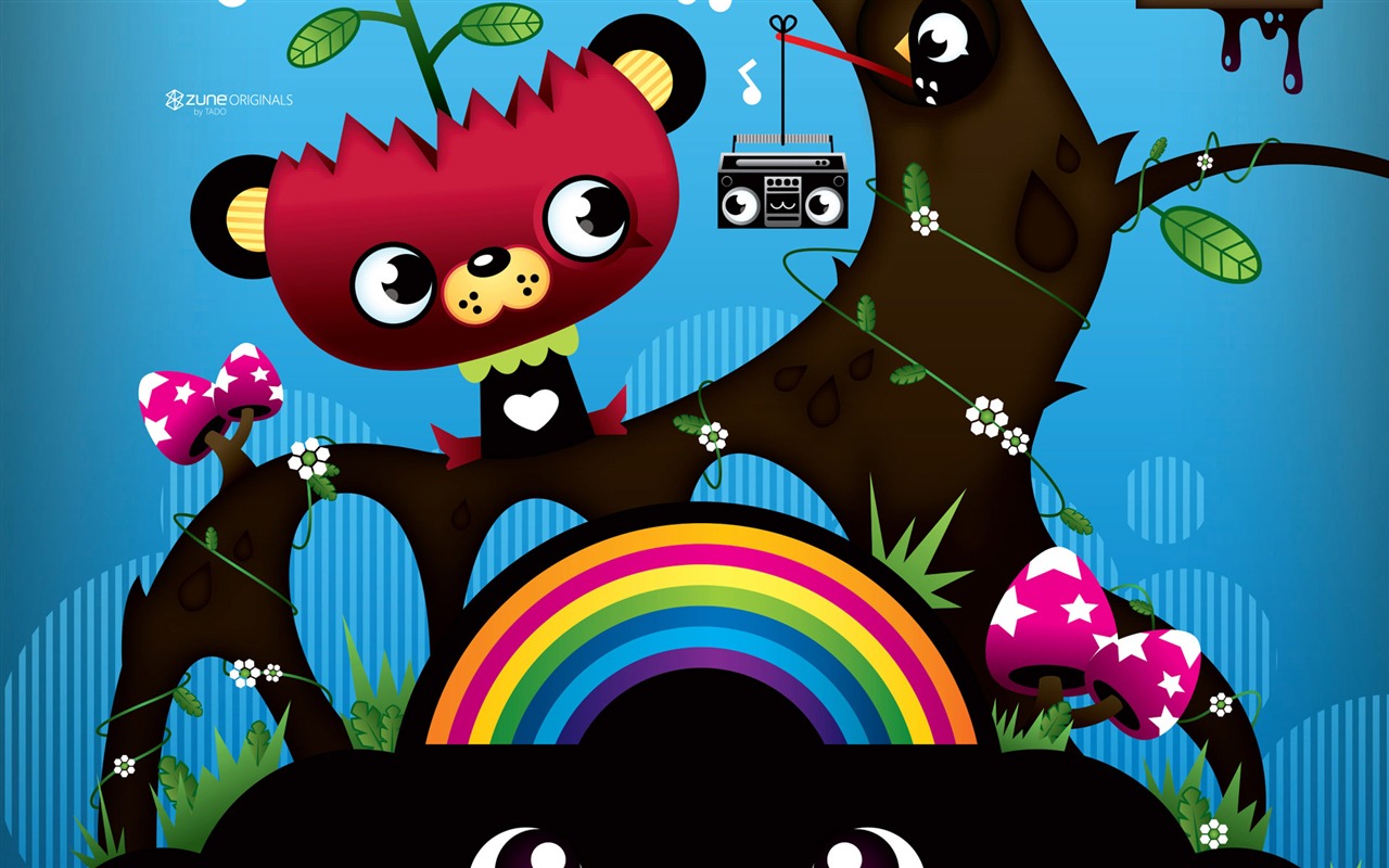 ZUNE Cartoon Wallpapers #1 - 1280x800