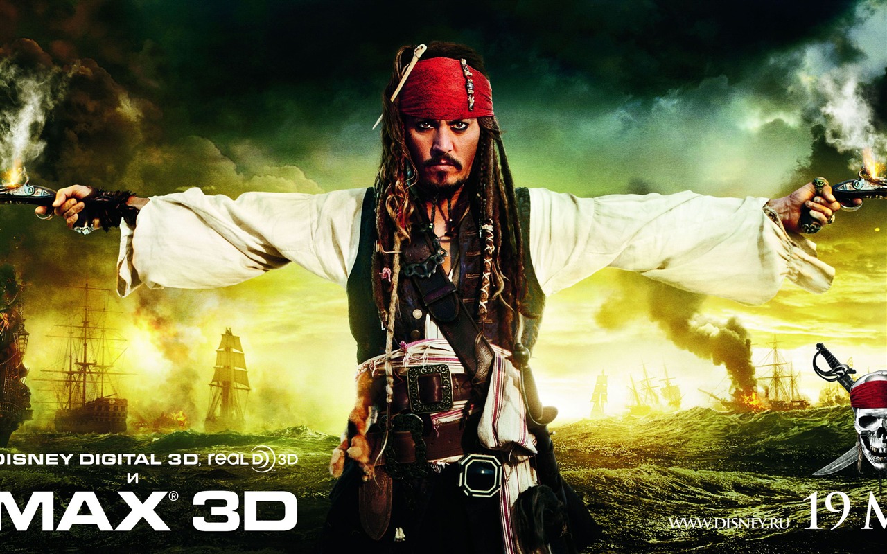 Pirates of the Caribbean: On Stranger Tides 加勒比海盗4 壁纸专辑1 - 1280x800