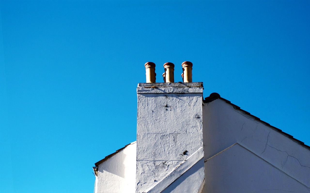 City blue sky wallpaper #16 - 1280x800