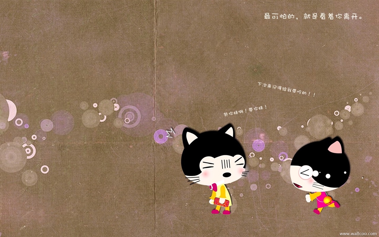 猫咪宝贝 卡通壁纸(三)8 - 1280x800