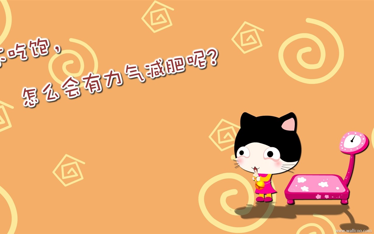猫咪宝贝 卡通壁纸(三)19 - 1280x800