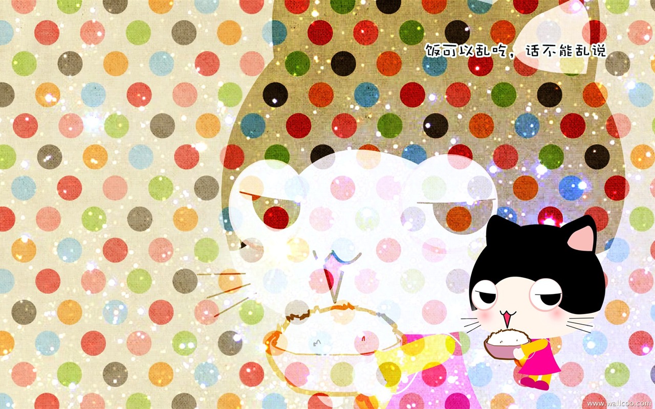 Baby cat cartoon wallpaper (4) #5 - 1280x800