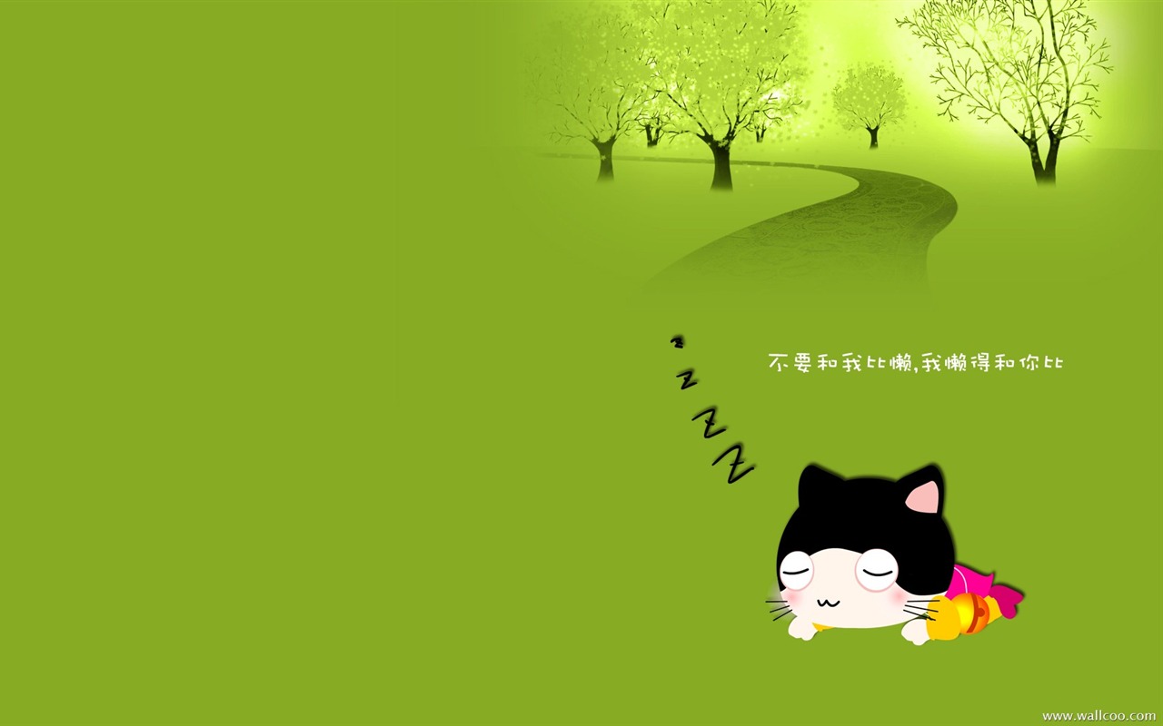 猫咪宝贝 卡通壁纸(四)8 - 1280x800