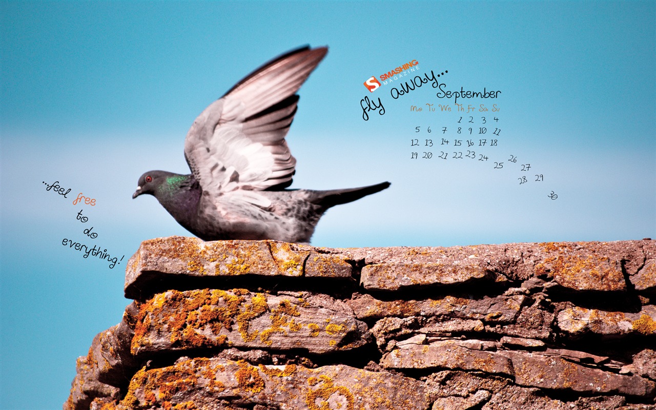 Сентябрь 2011 Календарь обои (1) #1 - 1280x800