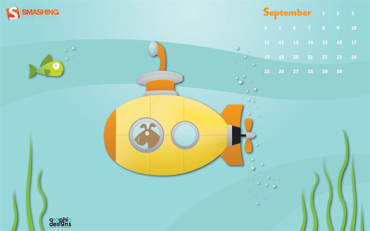 September 2011 Kalender Wallpaper (2) #15 - 1280x800