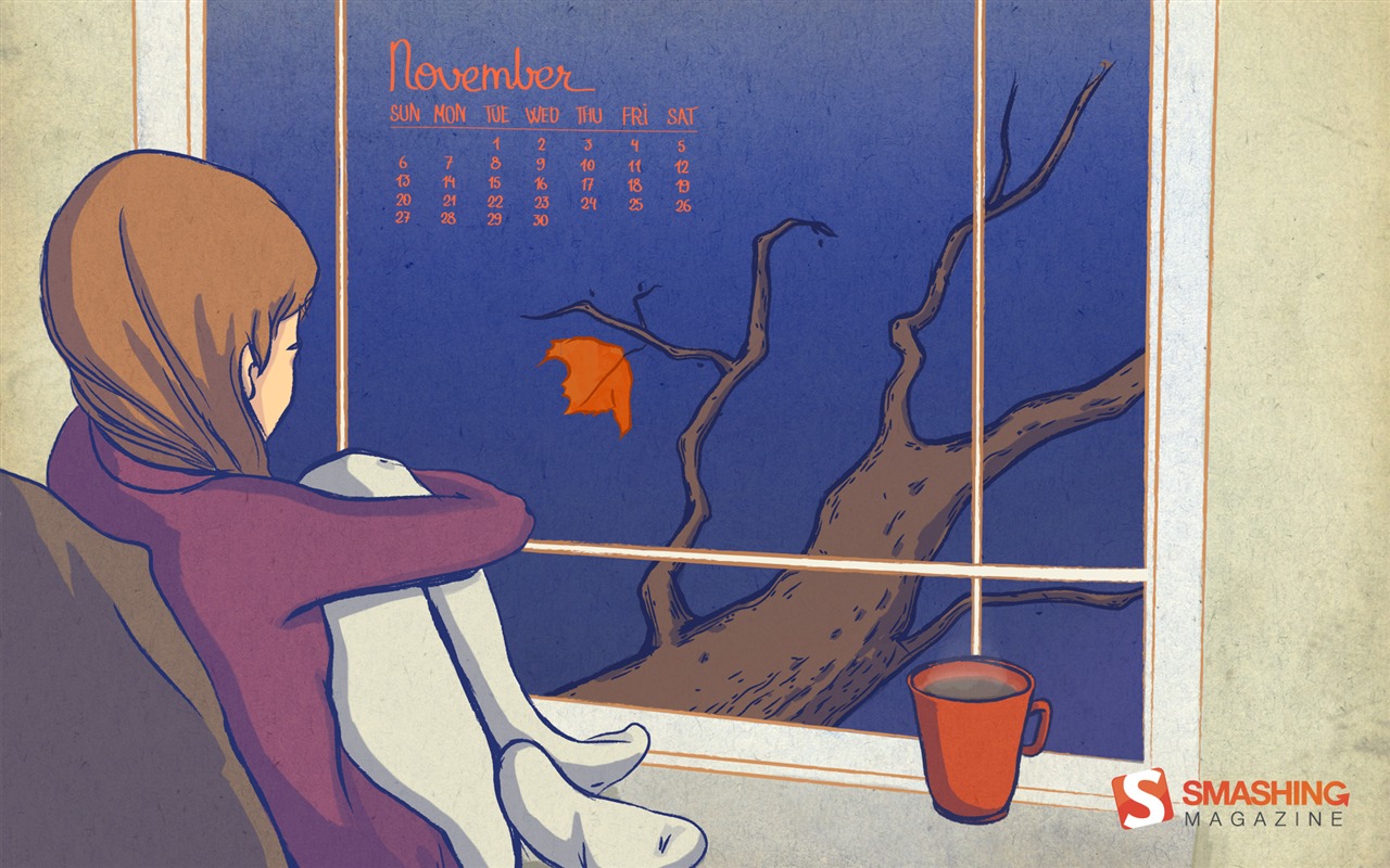 November 2011 Calendar wallpaper (2) #2 - 1280x800