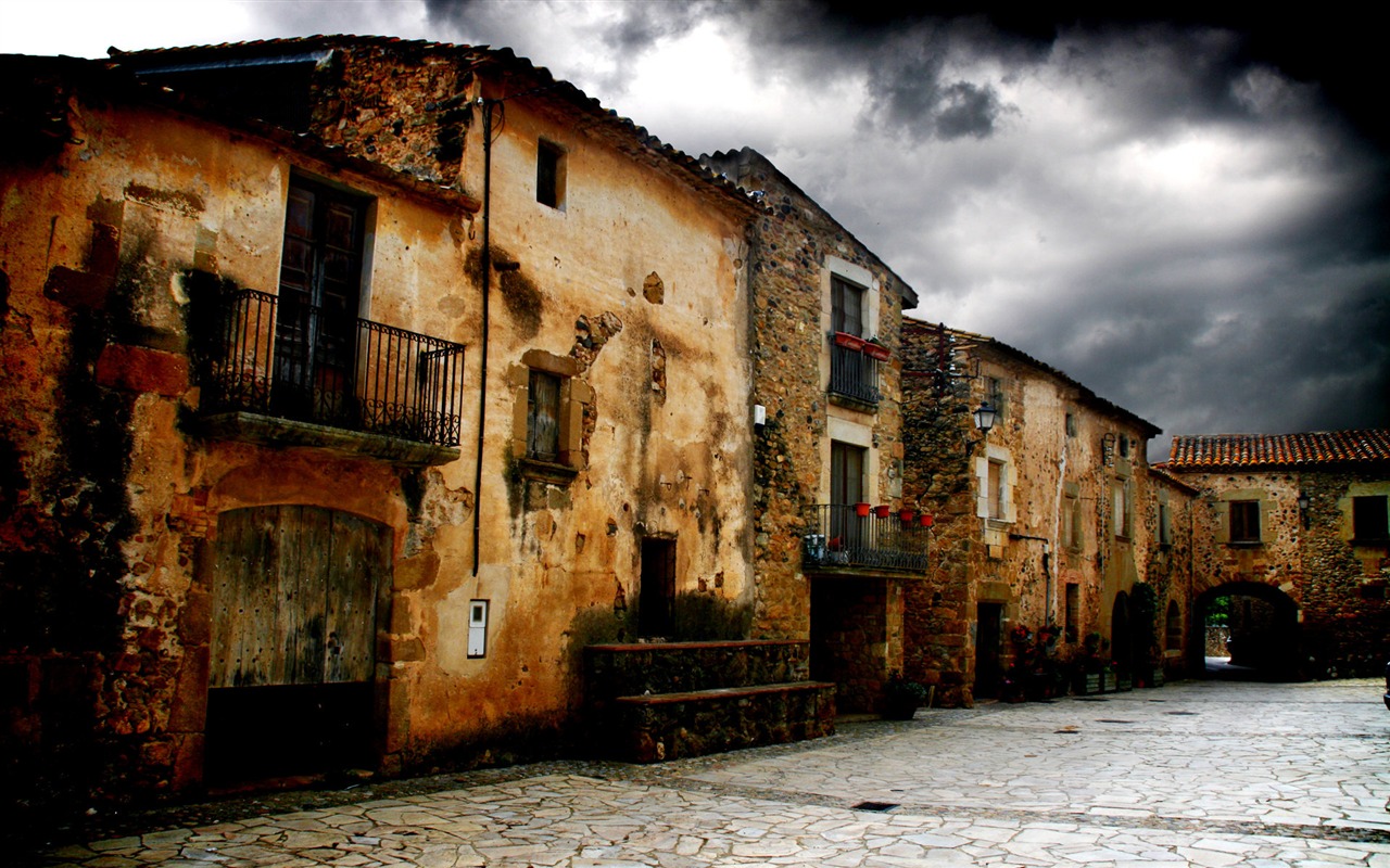 Spain Girona HDR-style wallpapers #11 - 1280x800