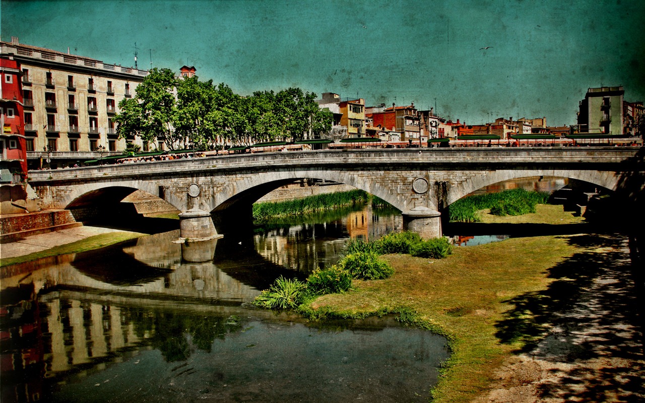 Espagne Girona HDR-style wallpapers #15 - 1280x800