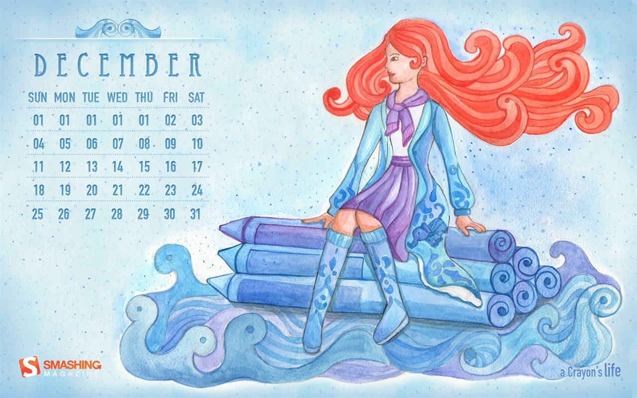 Décembre 2011 Calendar Wallpaper (1) #6 - 1280x800