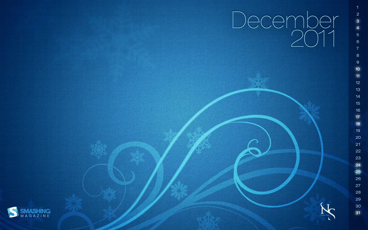 Diciembre 2011 Calendario fondo de pantalla (2) #5 - 1280x800