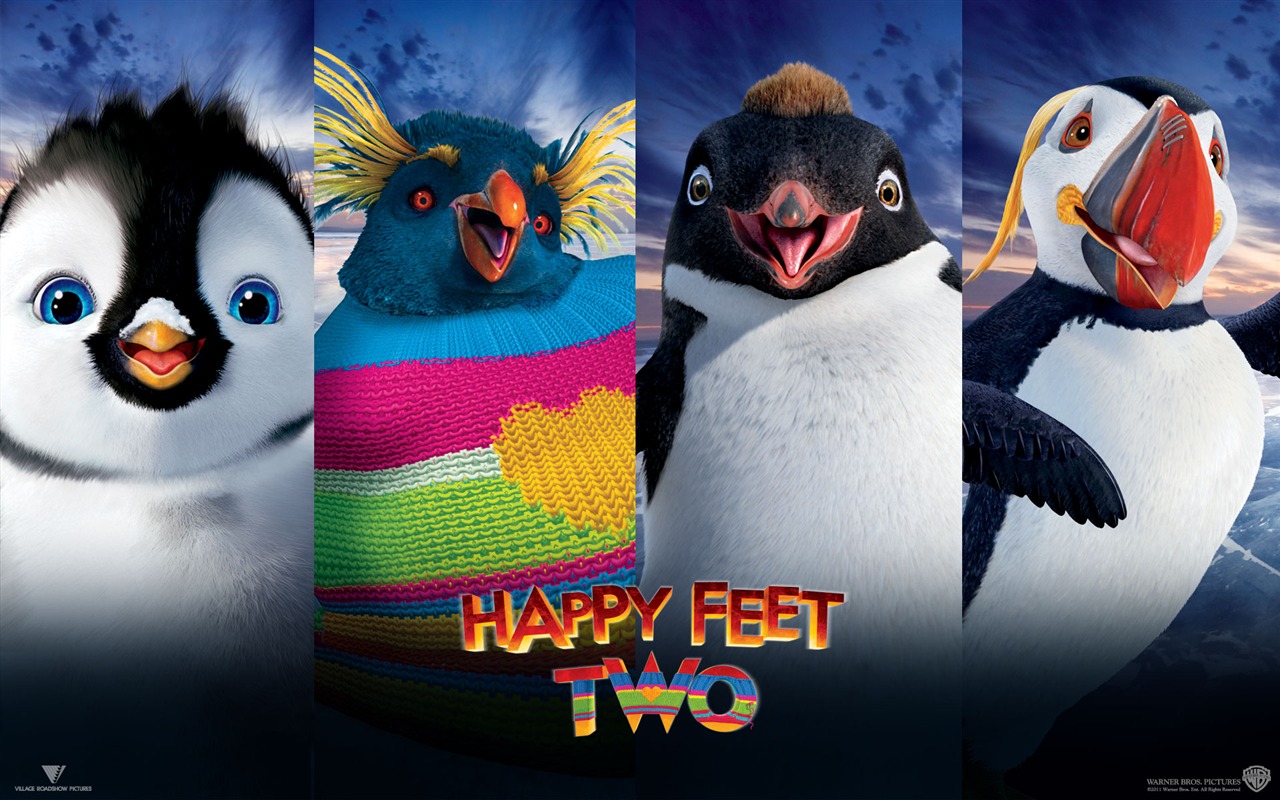 Happy Feet Deux fonds d'écran HD #5 - 1280x800