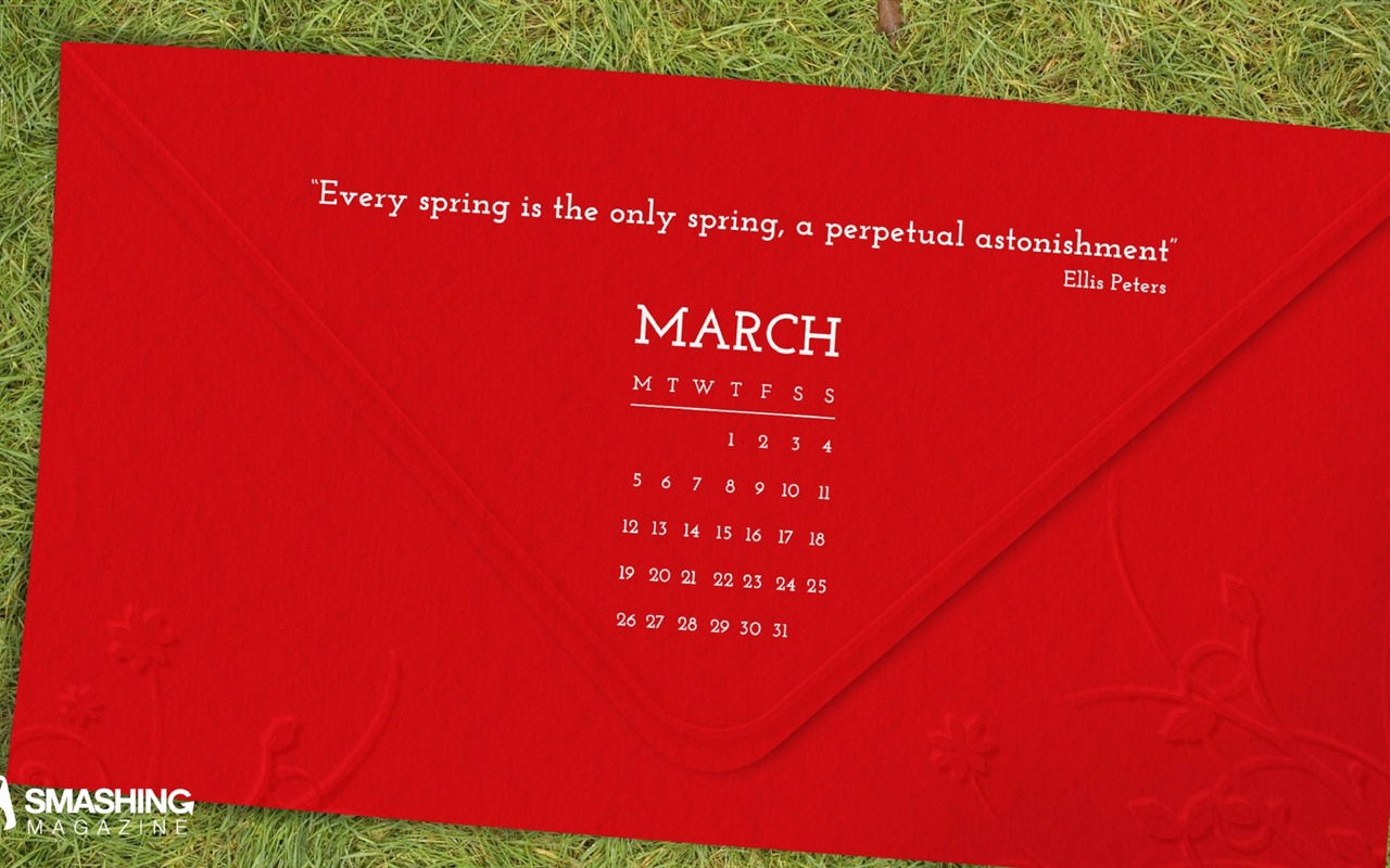 Март 2012 Календарь обои #16 - 1280x800