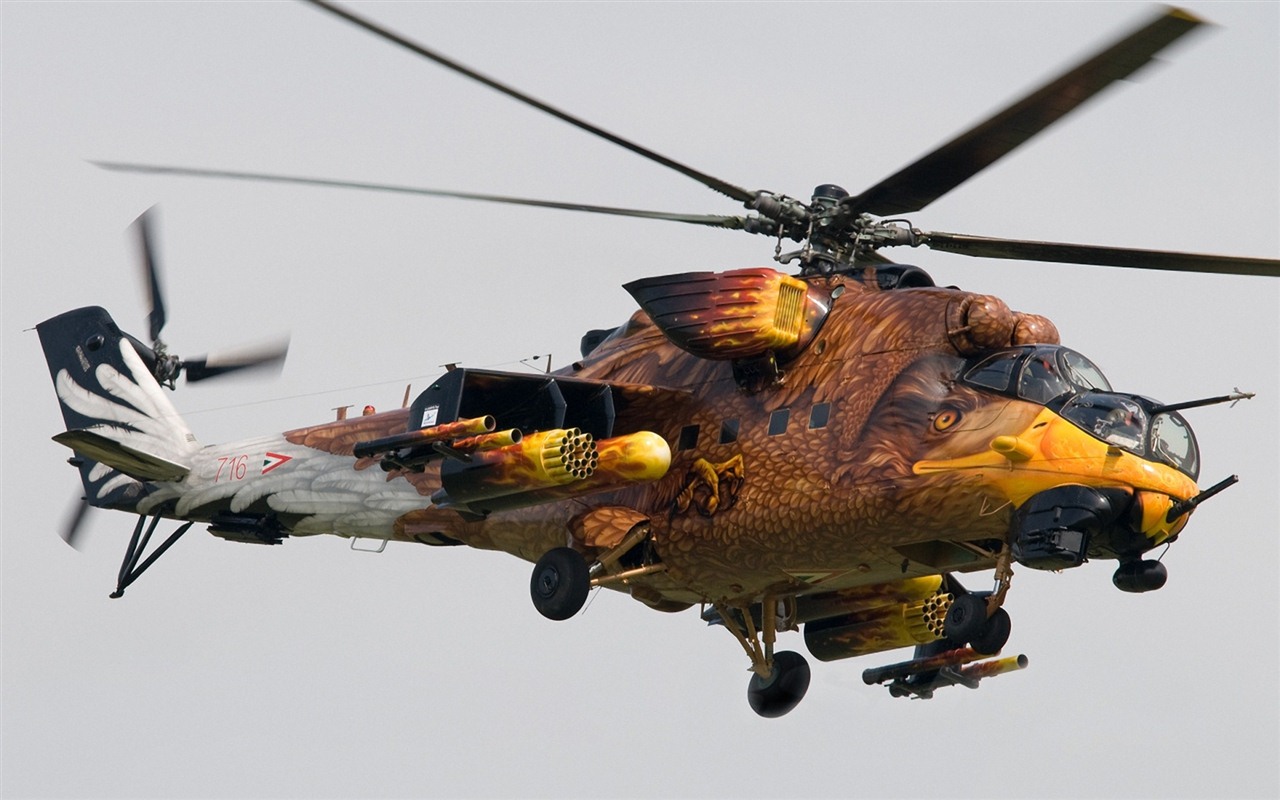 Военные вертолеты HD обои #6 - 1280x800