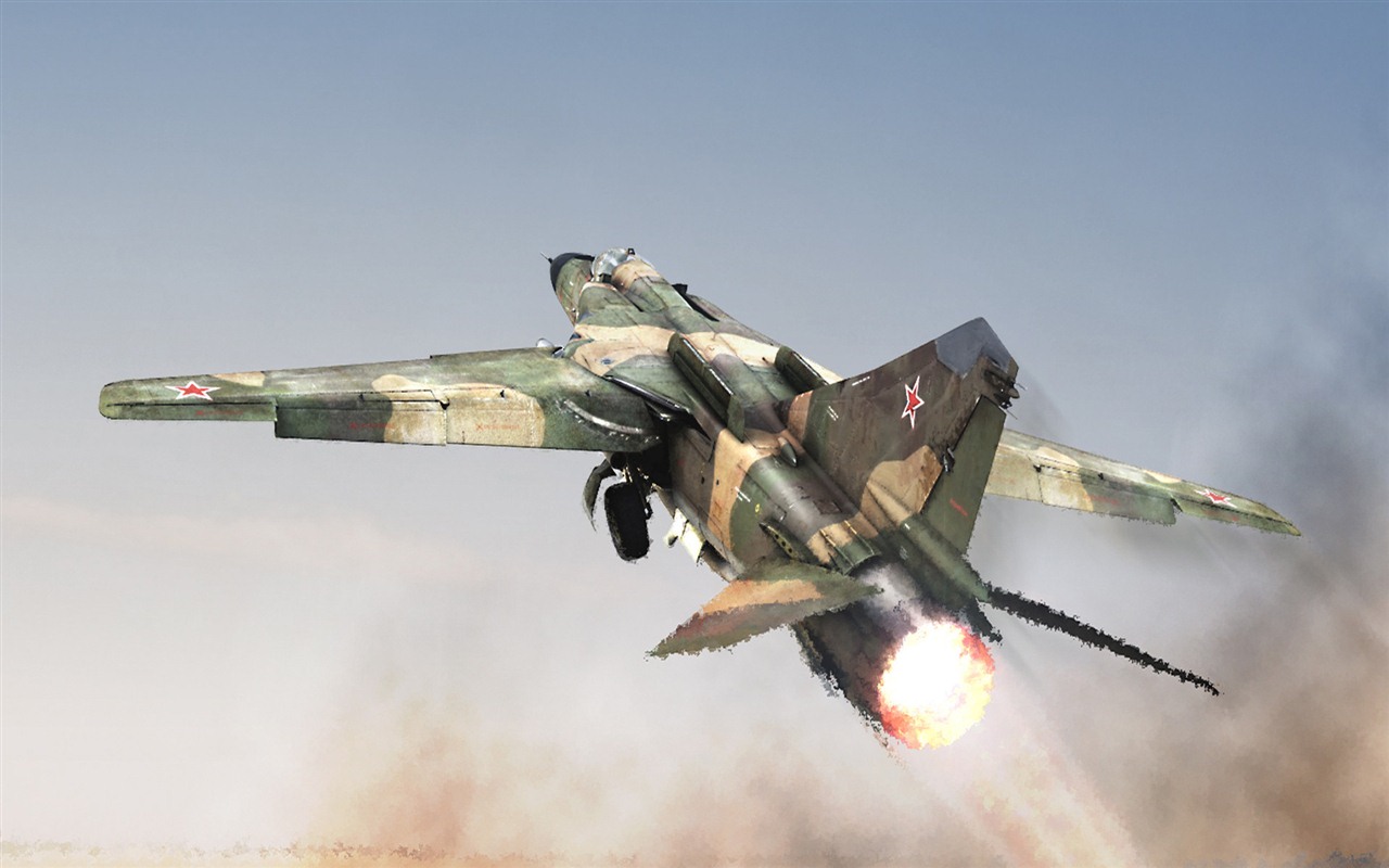 Military fighter HD-Breitbild-Wallpaper #9 - 1280x800