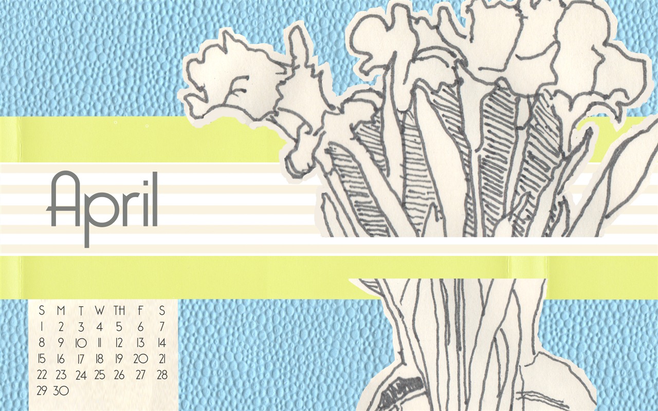Апрель 2012 календарь обои (1) #2 - 1280x800