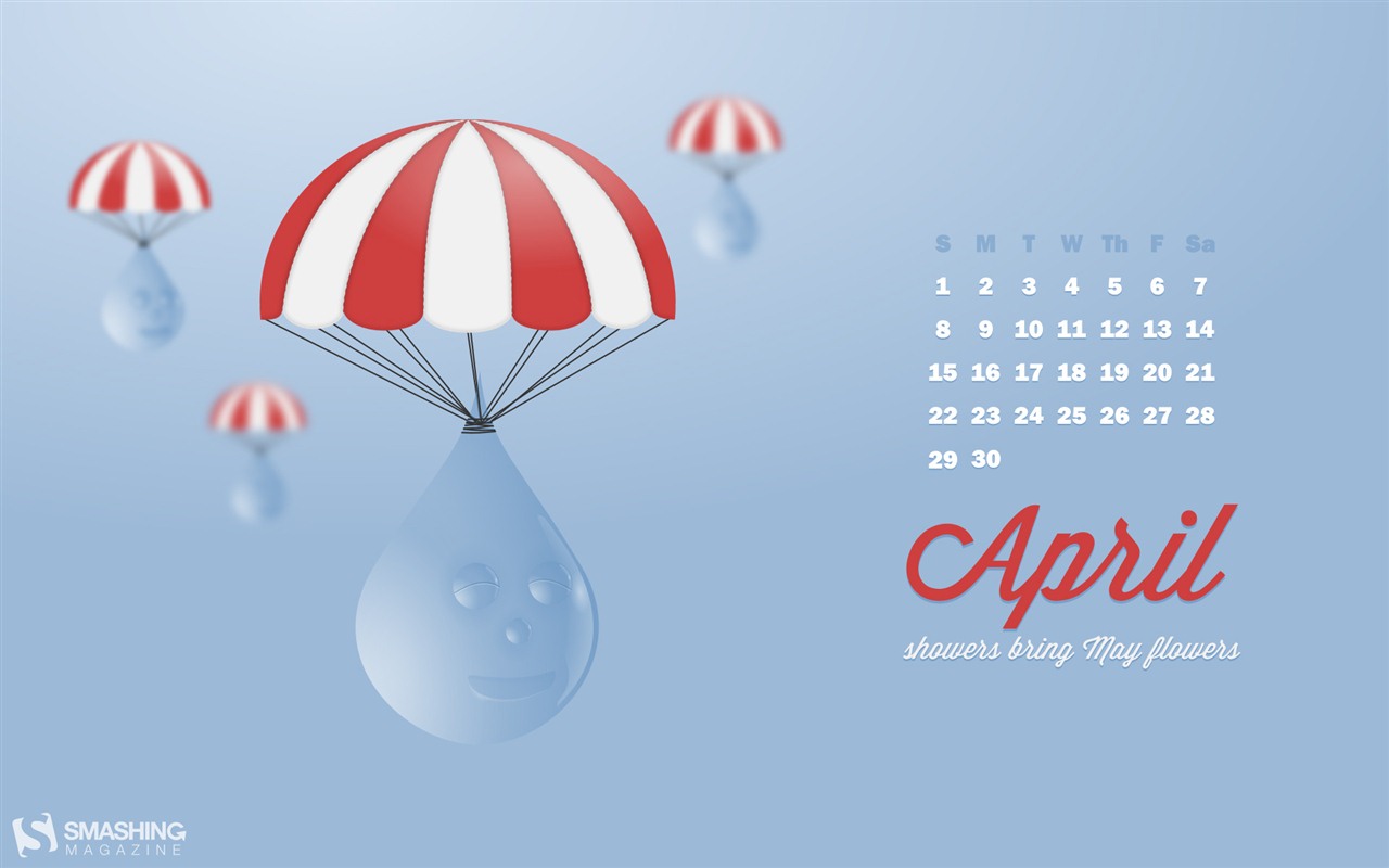 Апрель 2012 календарь обои (1) #15 - 1280x800