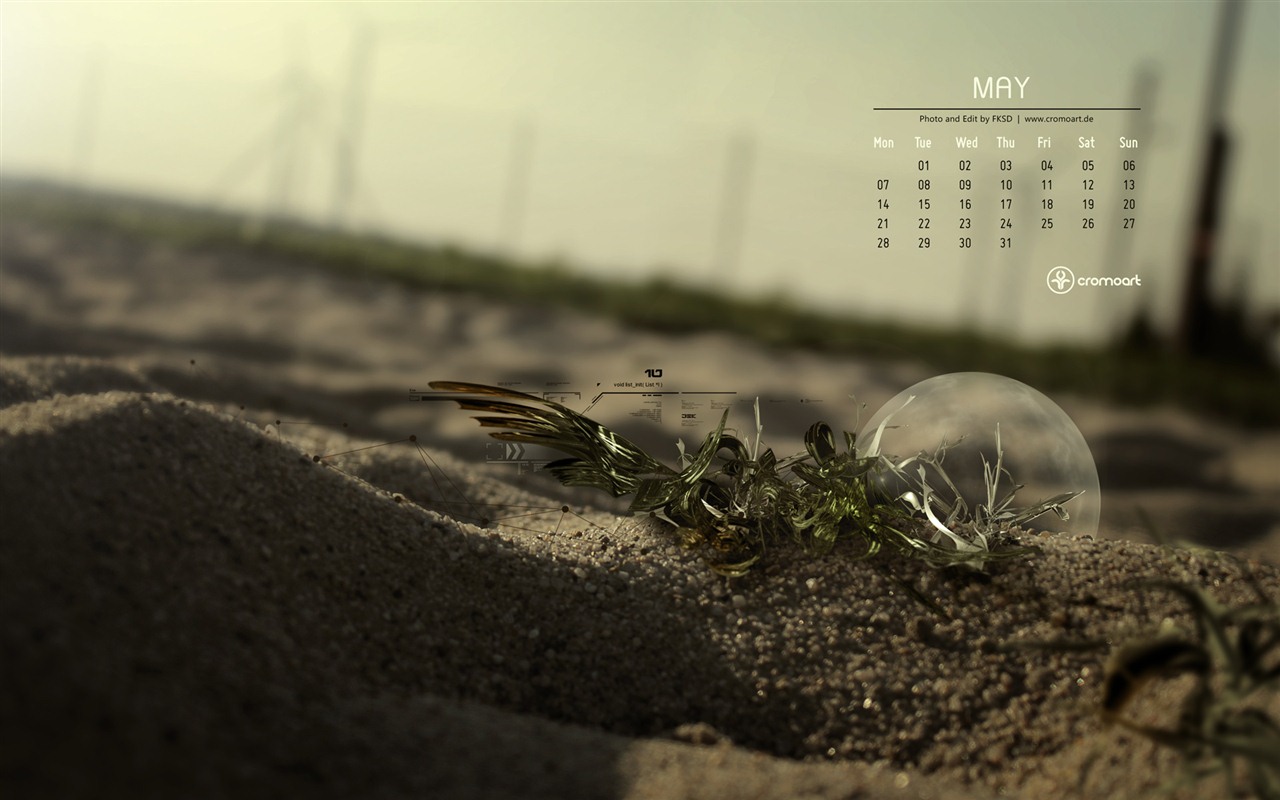 Май 2012 Календарь обои (2) #19 - 1280x800