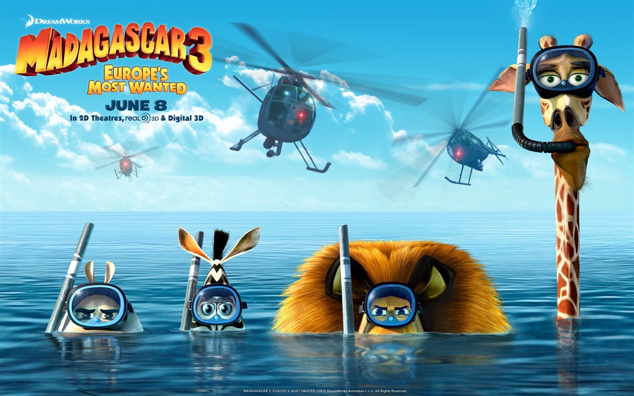 Madagascar 3: Europe's Most Wanted HD wallpapers #10 - 1280x800