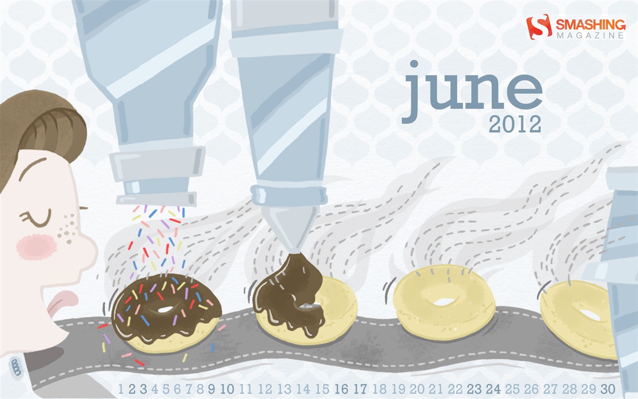 Juni 2012 Kalender Wallpapers (1) #20 - 1280x800