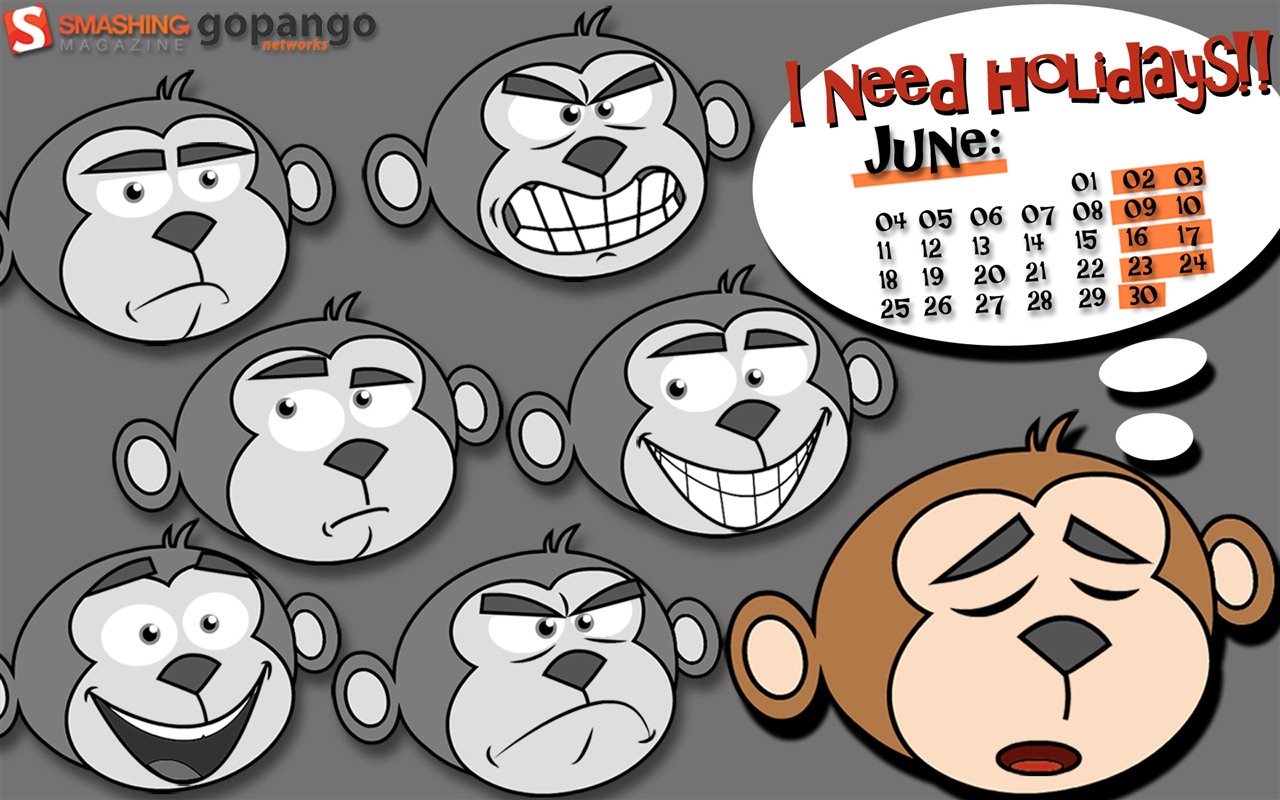 Calendario de junio de 2012 fondos de pantalla (2) #3 - 1280x800