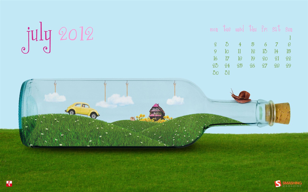 July 2012 Calendar wallpapers (2) #3 - 1280x800