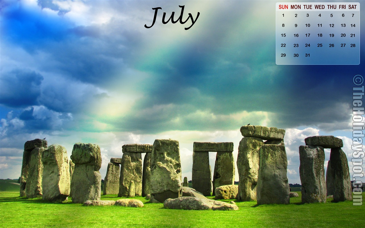 July 2012 Calendar wallpapers (2) #14 - 1280x800