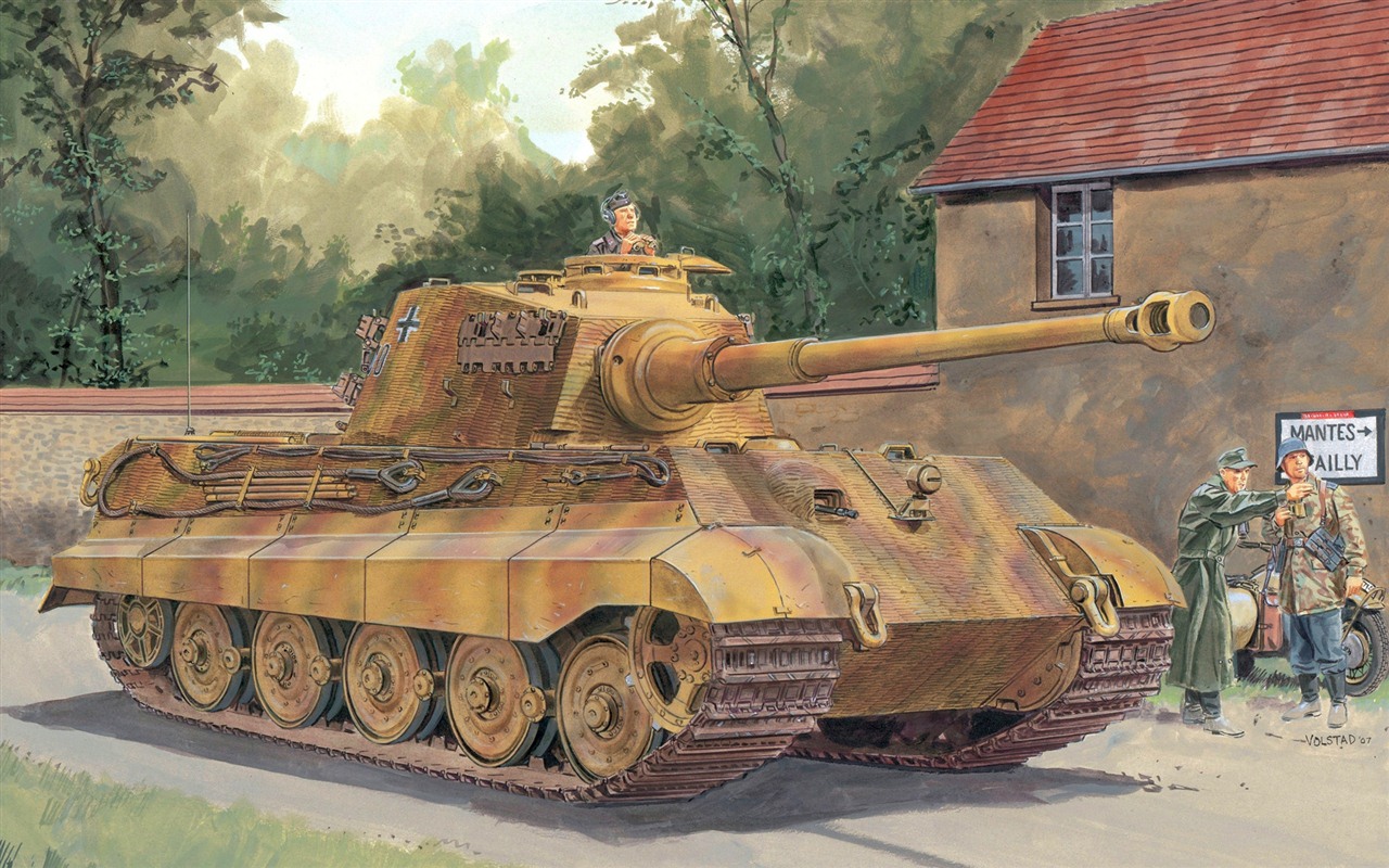 軍事坦克裝甲 高清繪畫壁紙 #2 - 1280x800