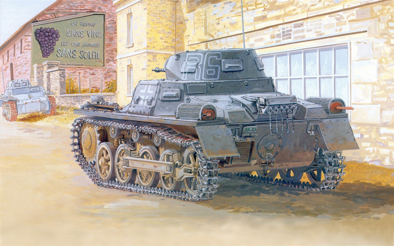 Militär Panzer, gepanzerte HD Malerei Tapeten #11 - 1280x800