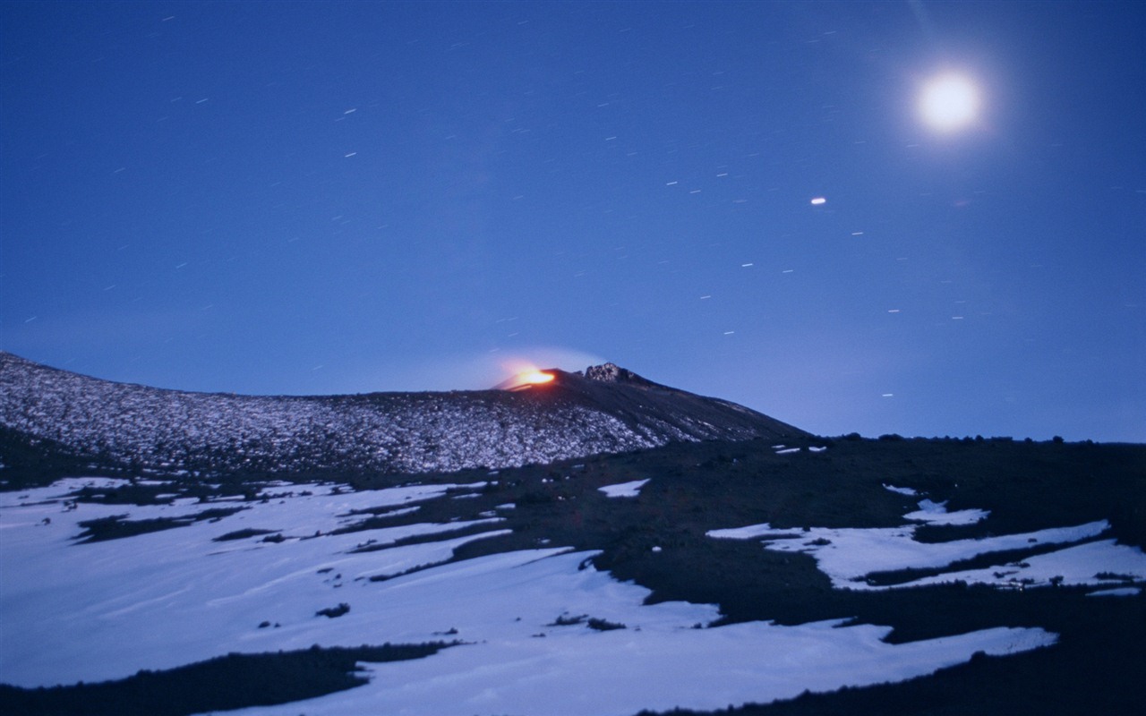 Vulkanausbruch von der herrlichen Landschaft Tapeten #8 - 1280x800