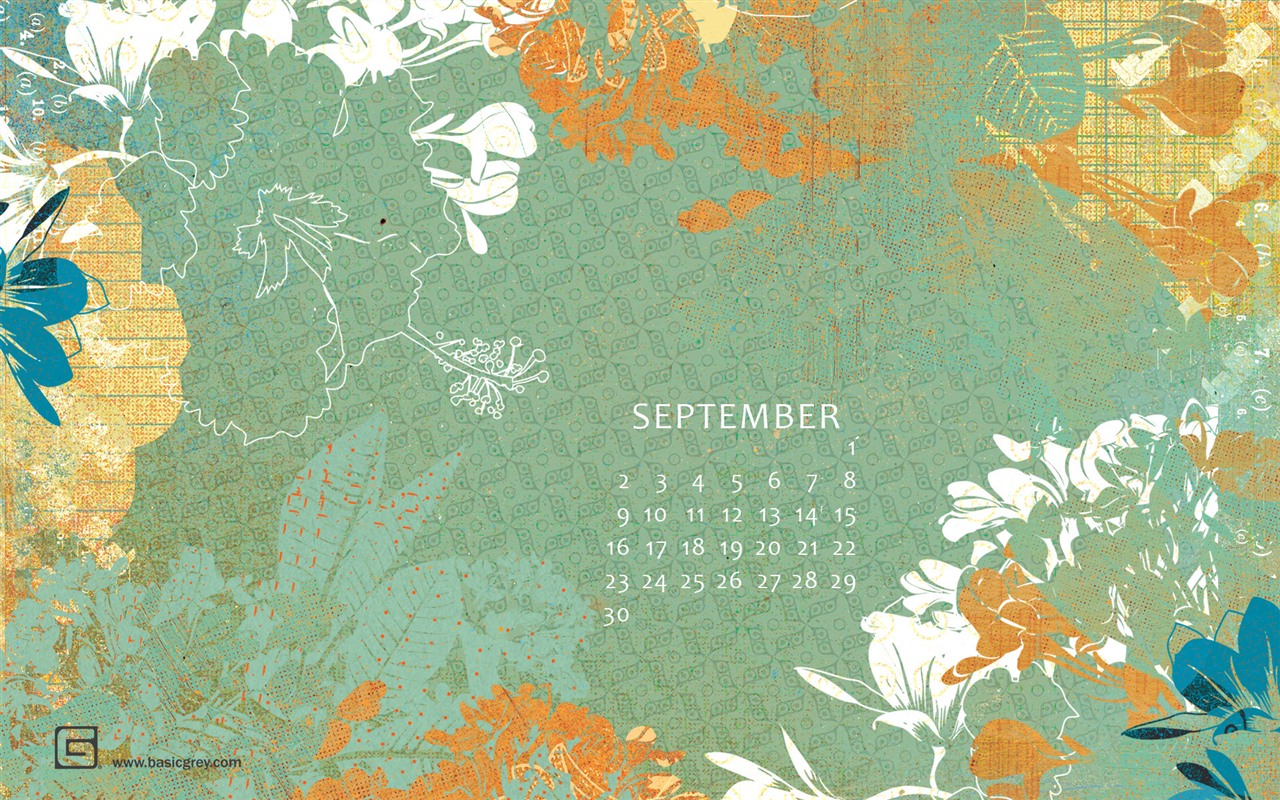 September 2012 Kalender Wallpaper (1) #11 - 1280x800